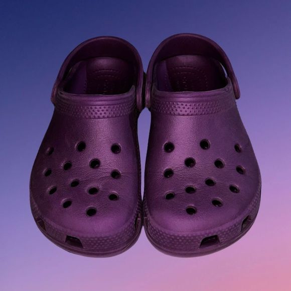 Little KIds CROCS Classic Clog Purple Plum Size C 13 - Picture 2 of 6